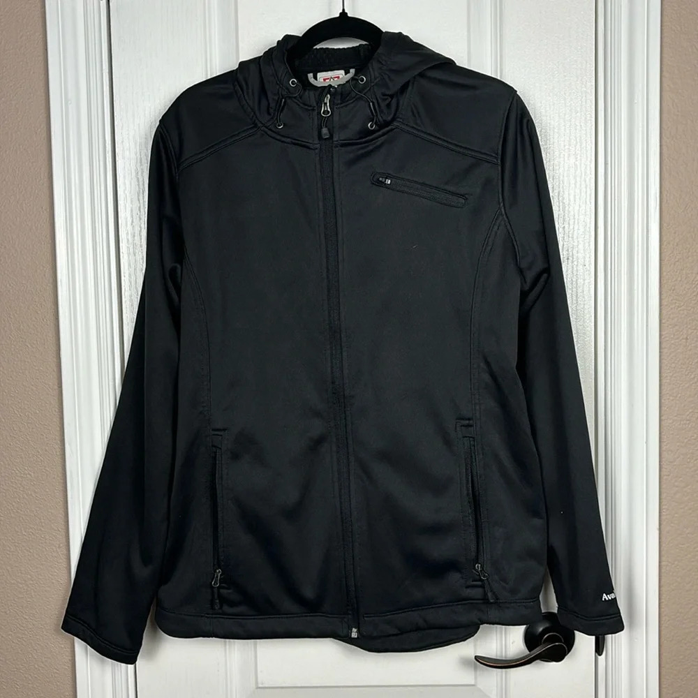 Avalanche Men’s Outdoor Supply Company Black Hooded Weather Shield Jacket Size L